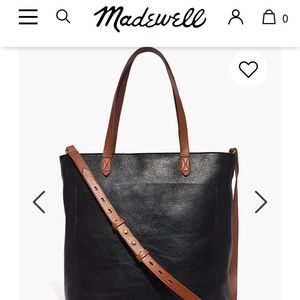 LIKE NEW Madewell medium leather transport tote